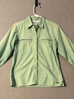 Exofficio Light Green Utility Shirt Jacket